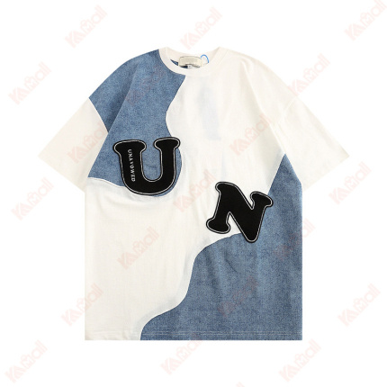 loose t shirts letters pattern
